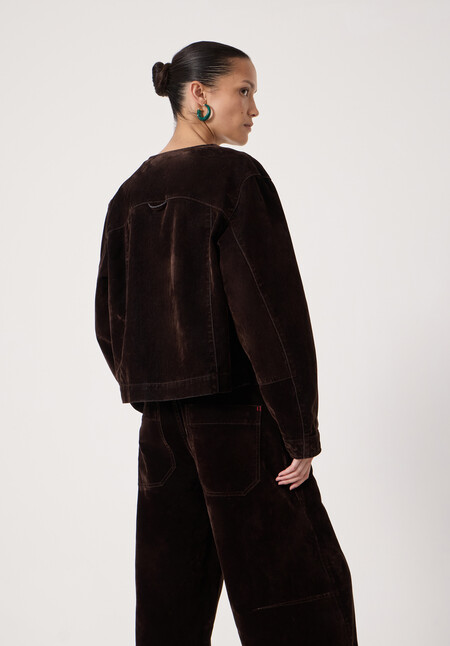 Velma Velvet Denim Jacket