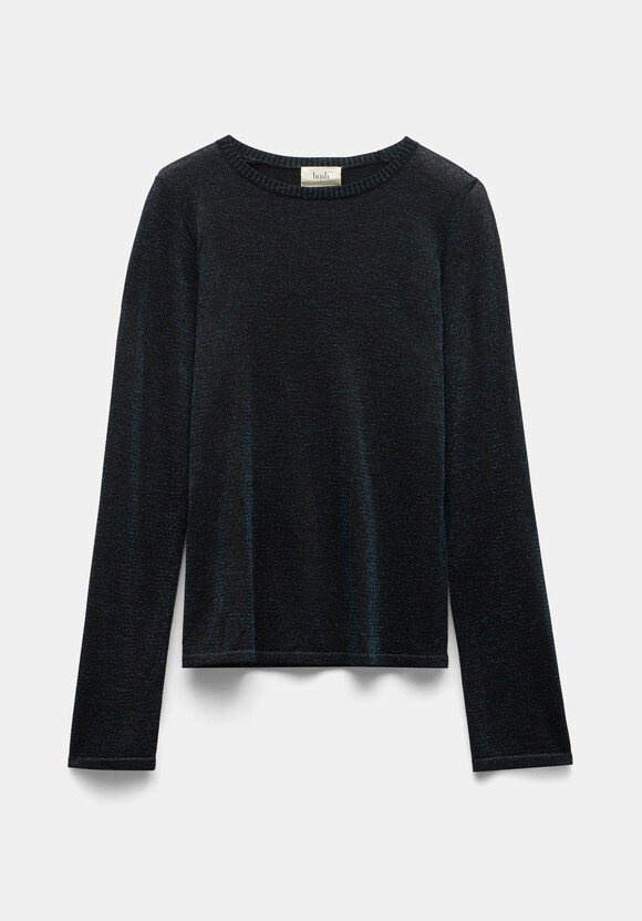 Lorine Metallic Crew Jumper