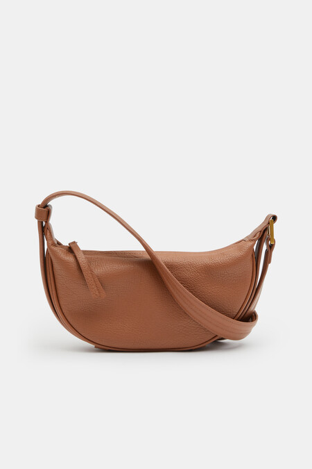 Rory Crescent Leather Crossbody Bag