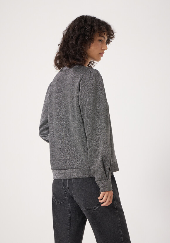 Emily Sparkle Puff Sleeve Jersey Top