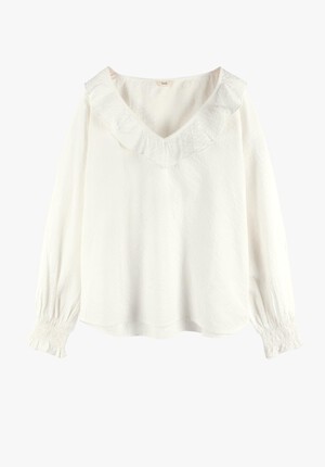 Sadie Ruffle Cotton Blouse