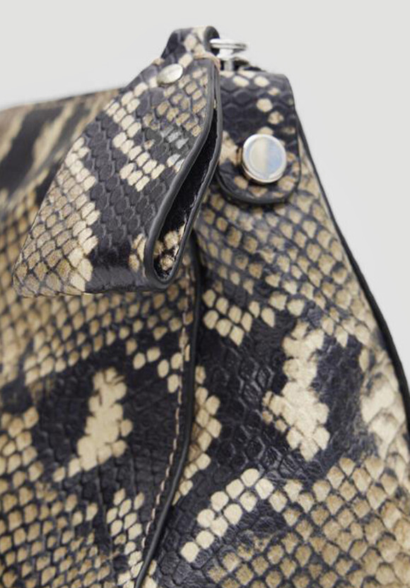 Zippy Crescent Leather Crossbody Bag