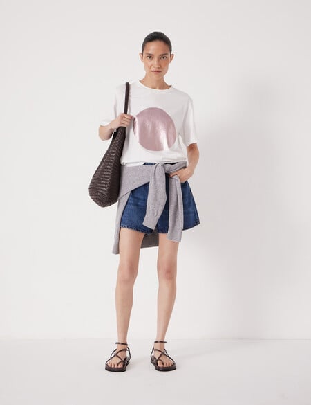 Metallic Graphic T-Shirt