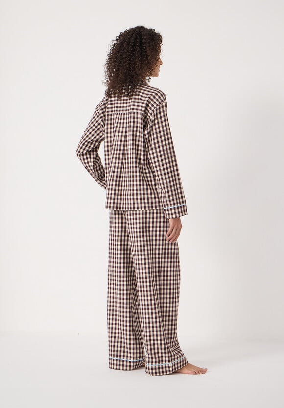 Brushed Cotton Gingham Pyjamas