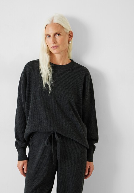 Mae Cashmere Ribbed Jumper