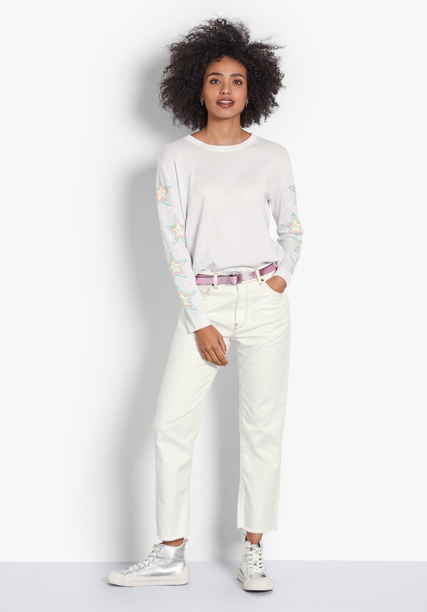 Embroidered Cotton-Blend Jumper