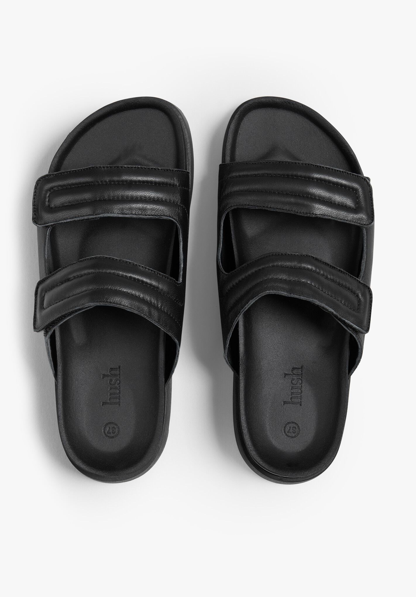 Hush Puppies Recycled Good Slippers, Black at John Lewis & Partners