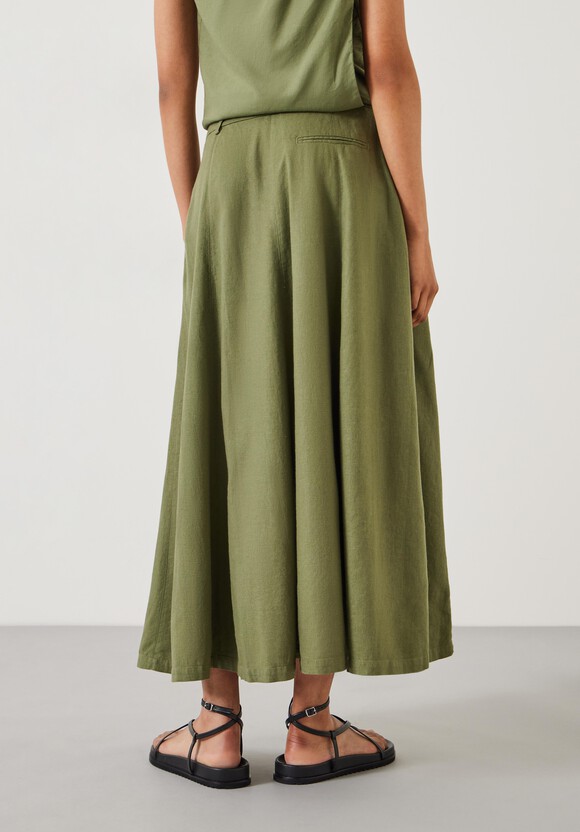 Juliah A-Line Linen Maxi Skirt