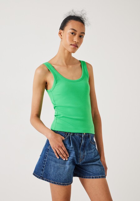 Seth Low Scoop Ribbed Vest