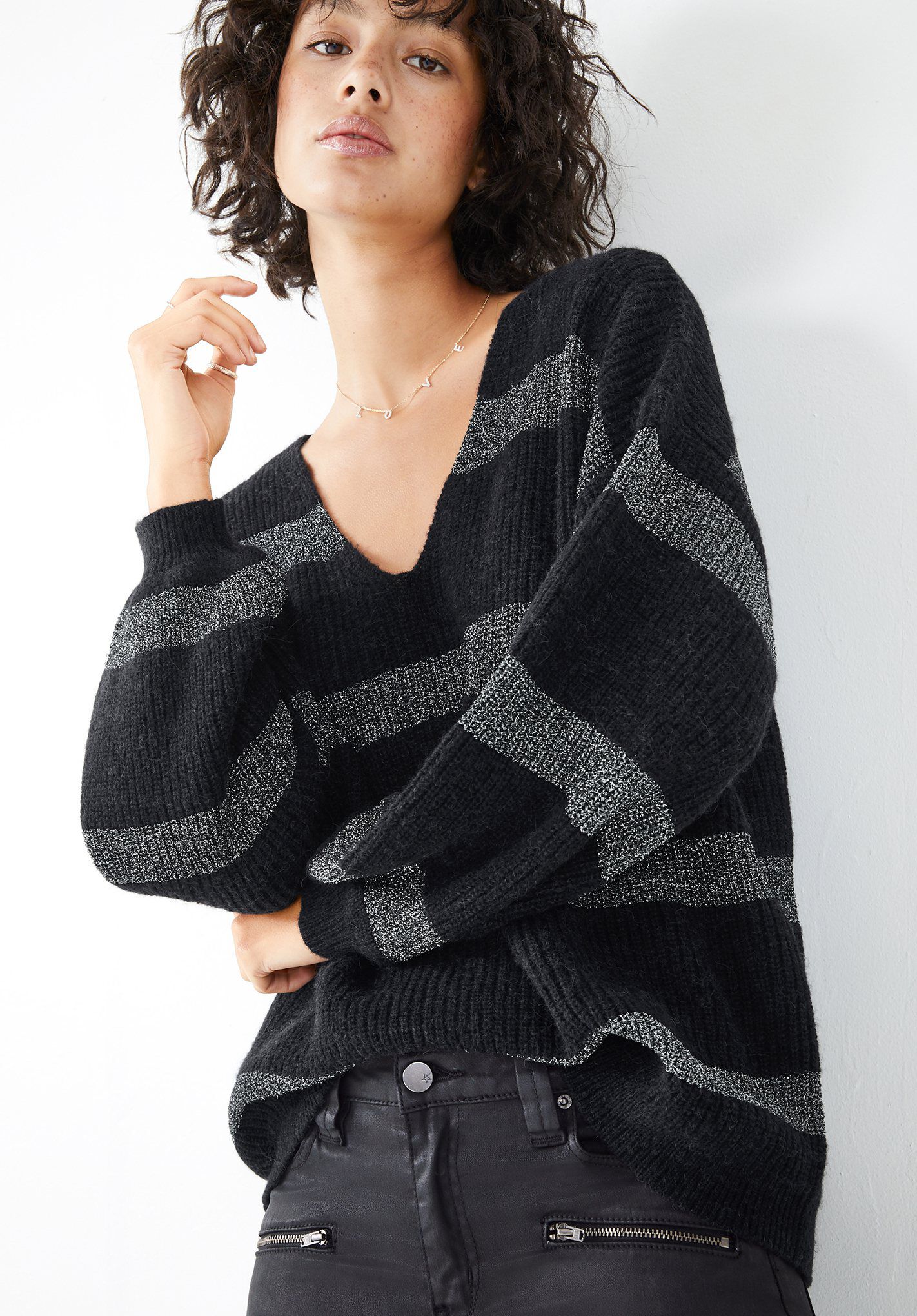 Black sparkle jumpers hot sale