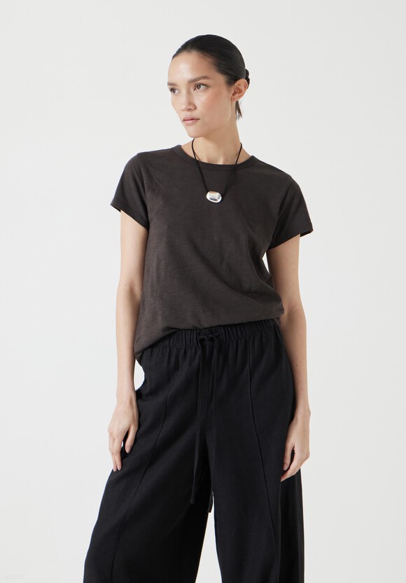 Slim Fit Slub Crew T-Shirt