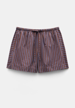 Margot Cotton Stripe Pull On Shorts