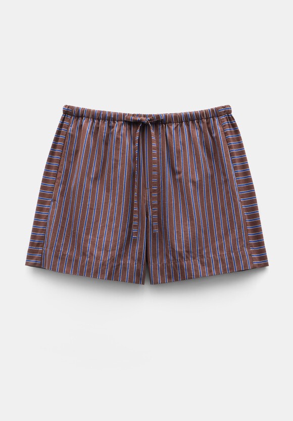 Margot Cotton Stripe Pull On Shorts
