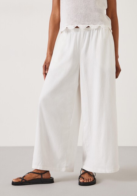 Melissa Linen Wide Leg Trousers