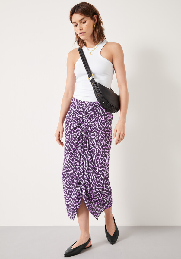 Fran Rouched Midi Skirt