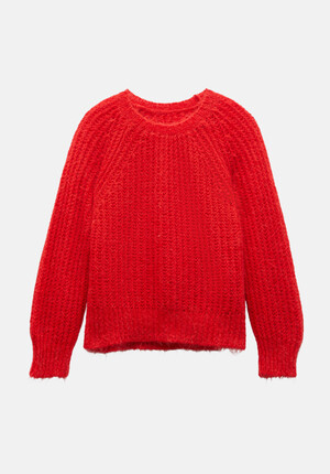 Tabby Fluffy Jumper With Mohair