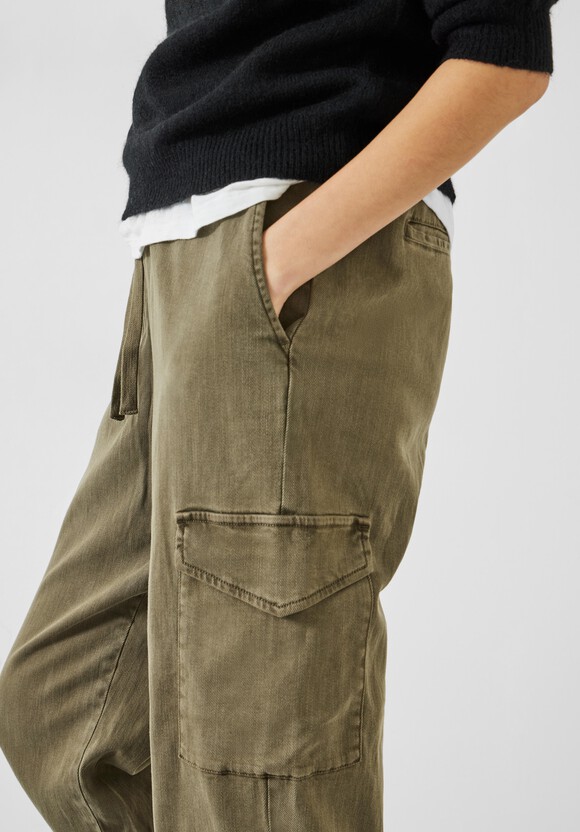 Washed Cargo Trousers