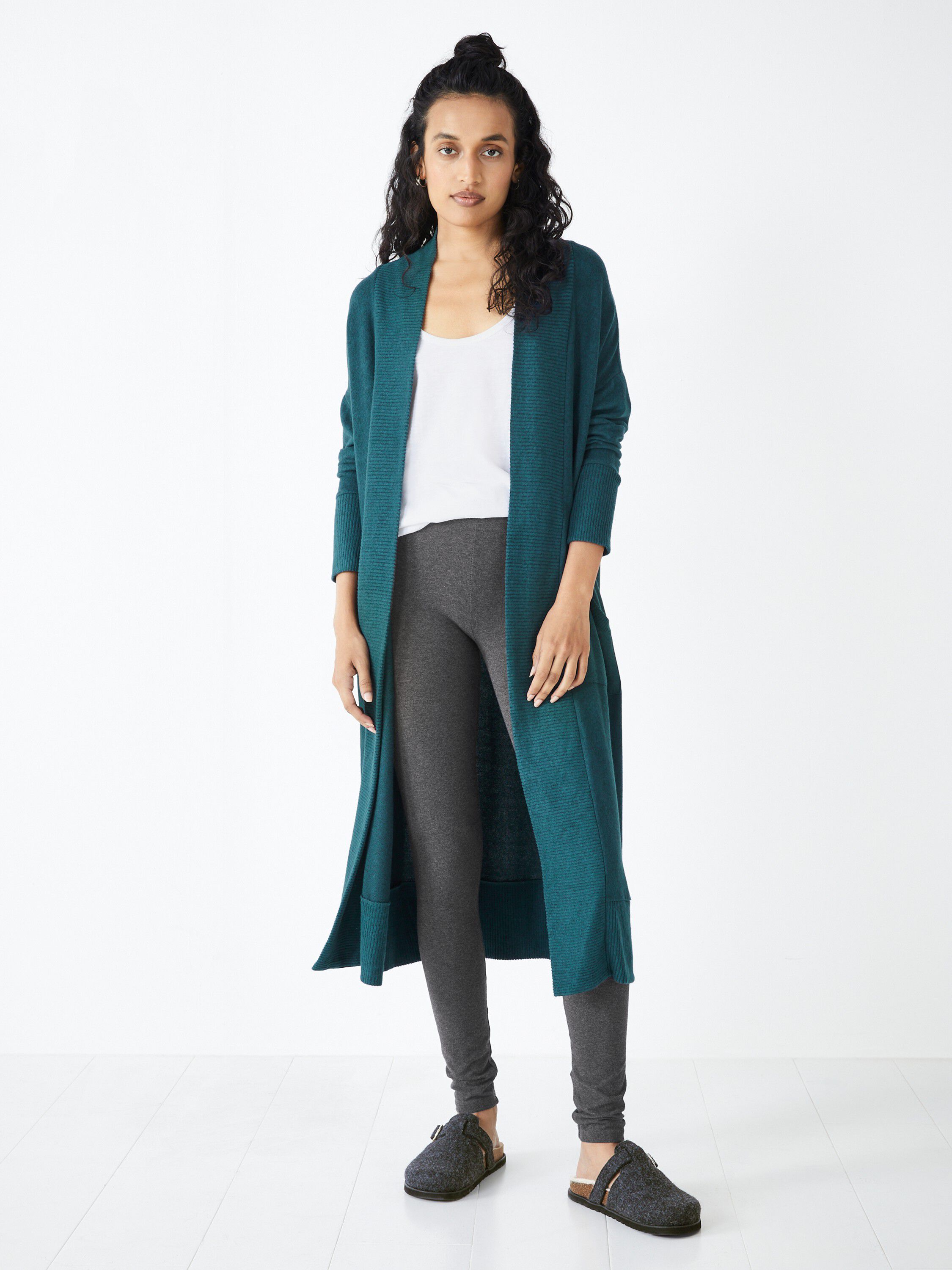 Grey outlet longline cardigans