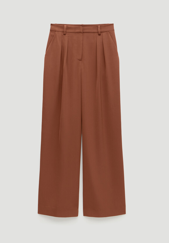 Lya Satin Twill Wide Leg Trousers
