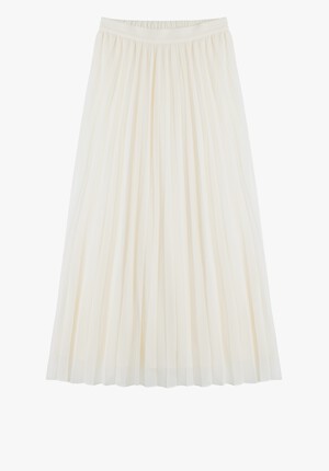 Pleated Chiffon Skirt