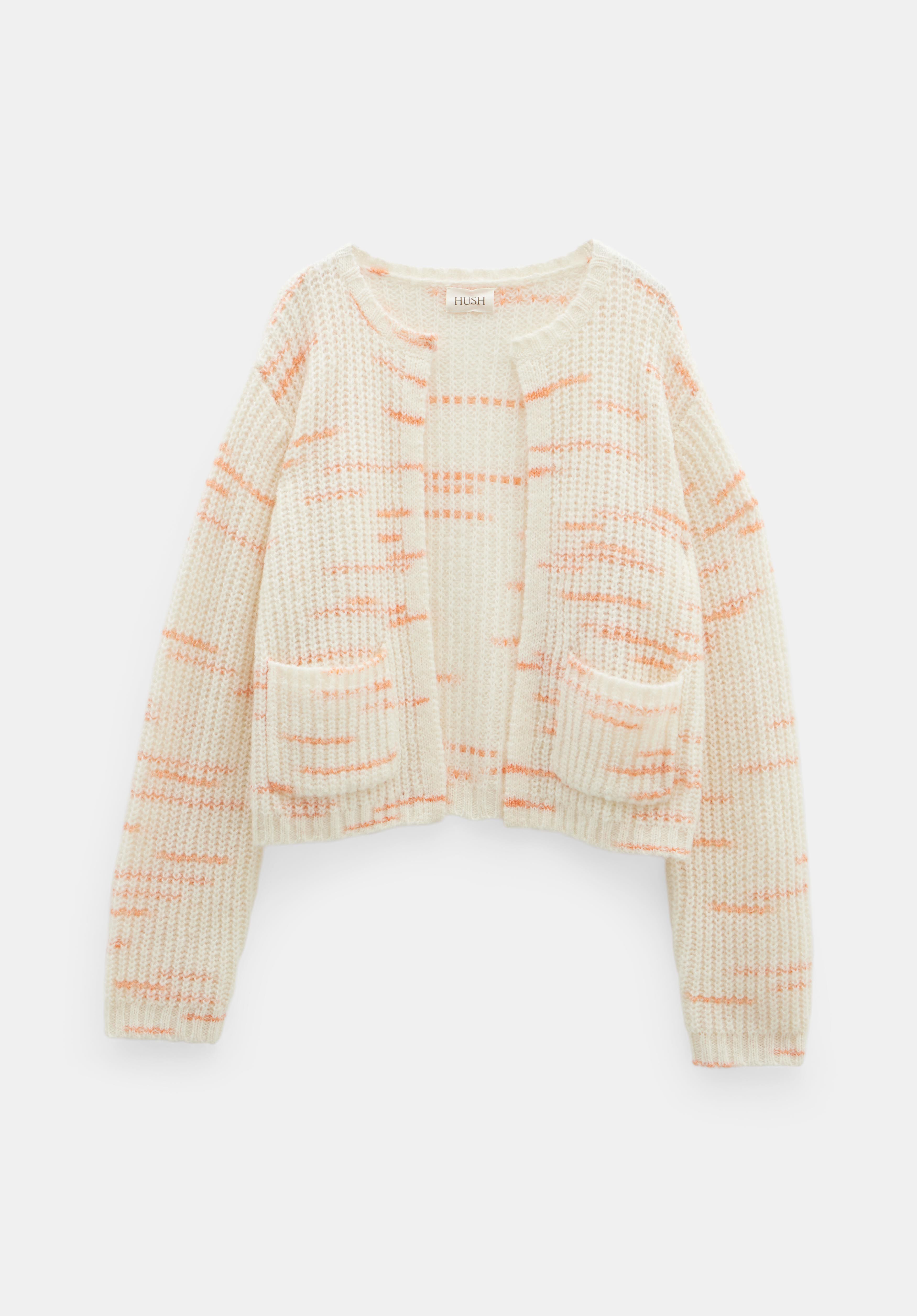 カーディガン HUECLOSET Stripe Angora Cardigan 25SP034 カーディガン HUECLOSET Stripe Angora Cardigan 25SP034