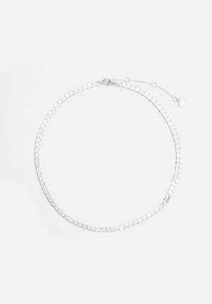 Flat Curb Chain Necklace