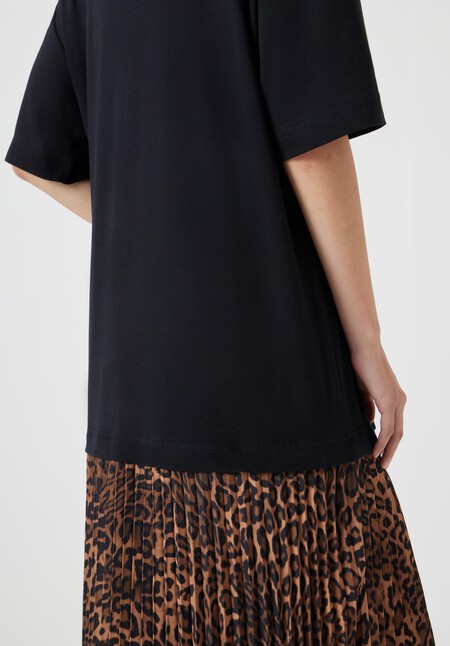 Esme Short Sleeve Pleated Midi Dress