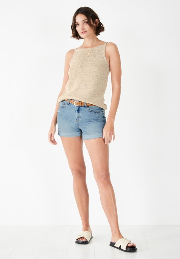 Thara Knitted Tape Vest Top