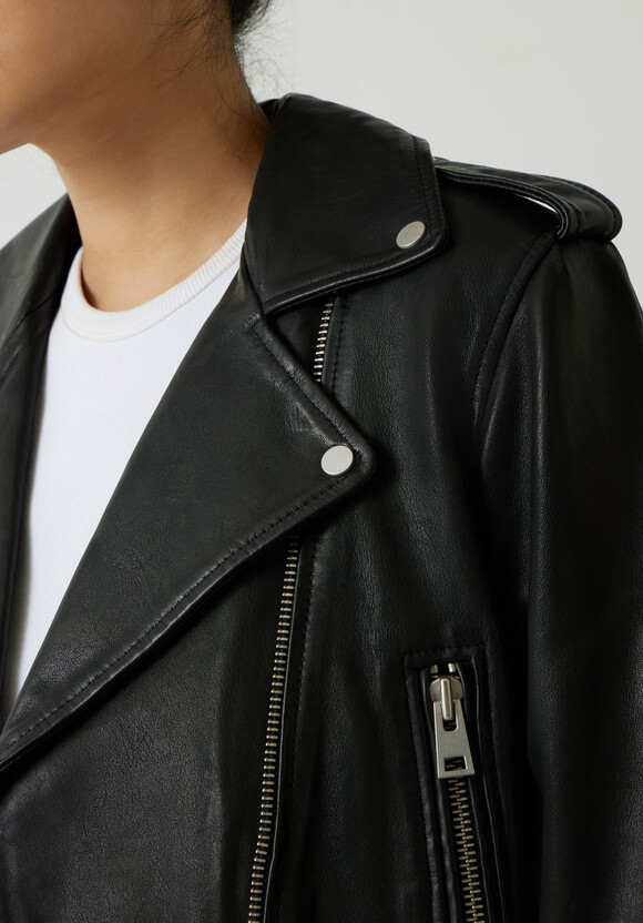 100% Leather Oversized Biker Jacket