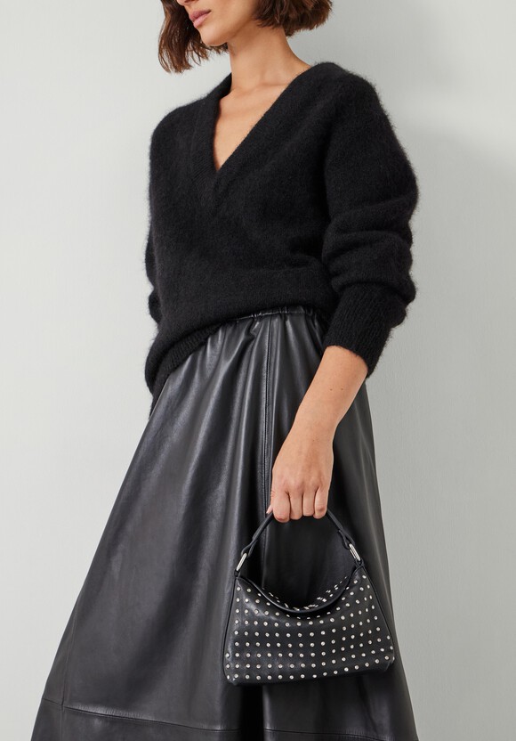 Mini Stevie Leather Stud Bag