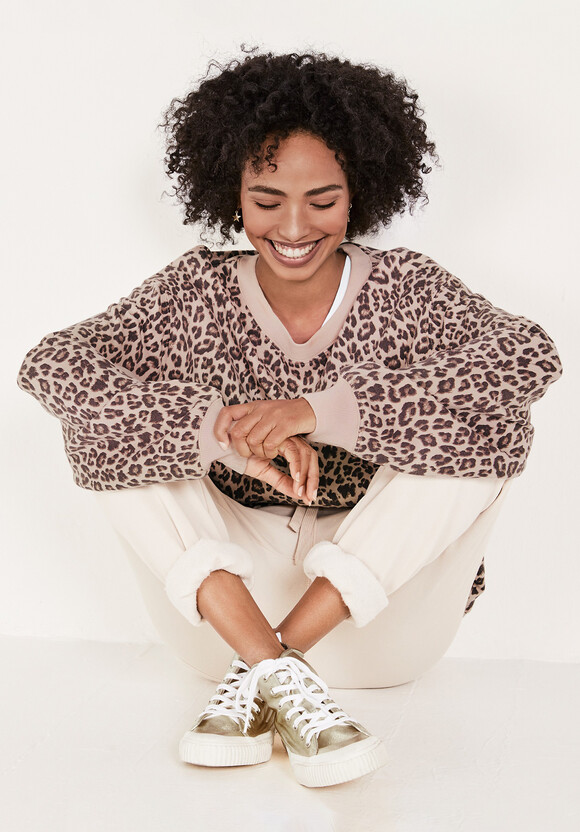 Leopard Oversized Sweatshirt