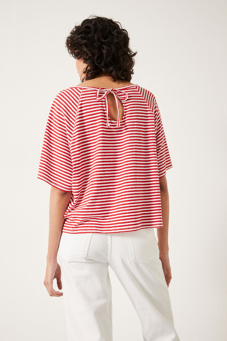 Cici Striped Boxy T-Shirt