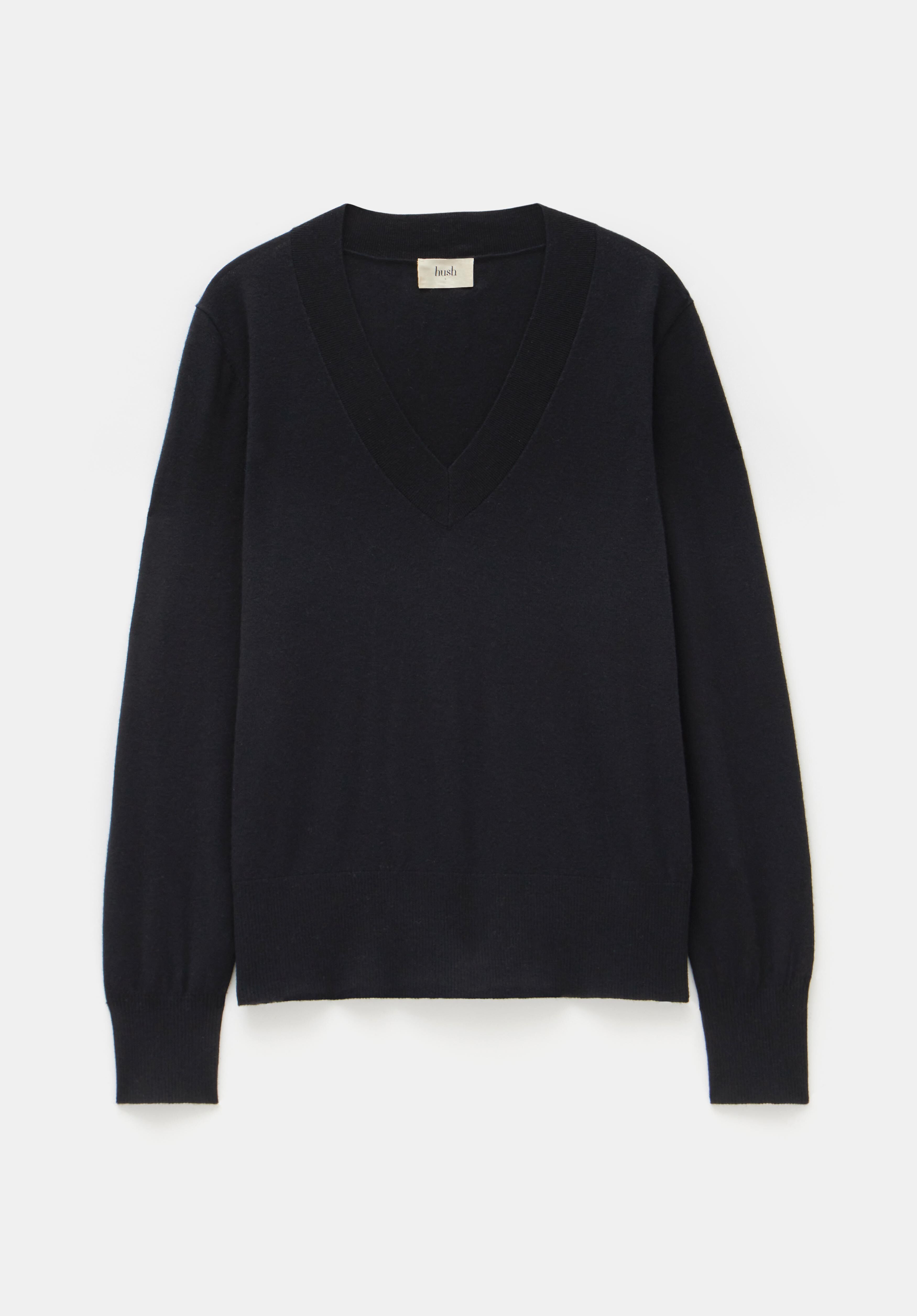 Lauren V Neck Wool Blend Jumper
