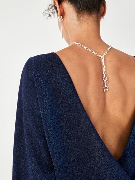 Silver Curated Paperclip Chain Necklace and Charms
