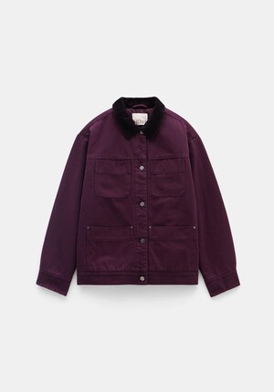 Cord Collar Barn Jacket
