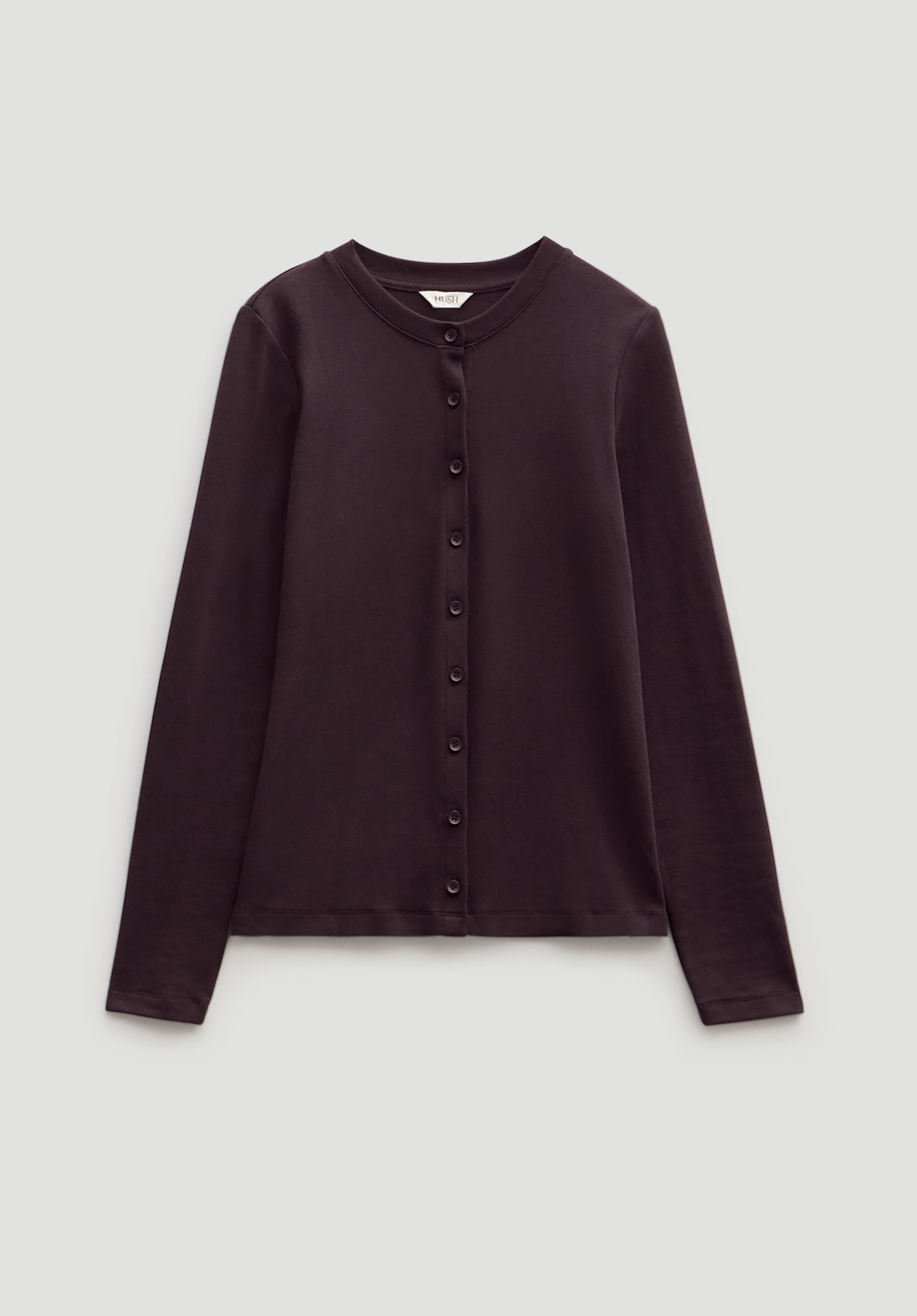 V Neck Seam Detail Top | Black | hush