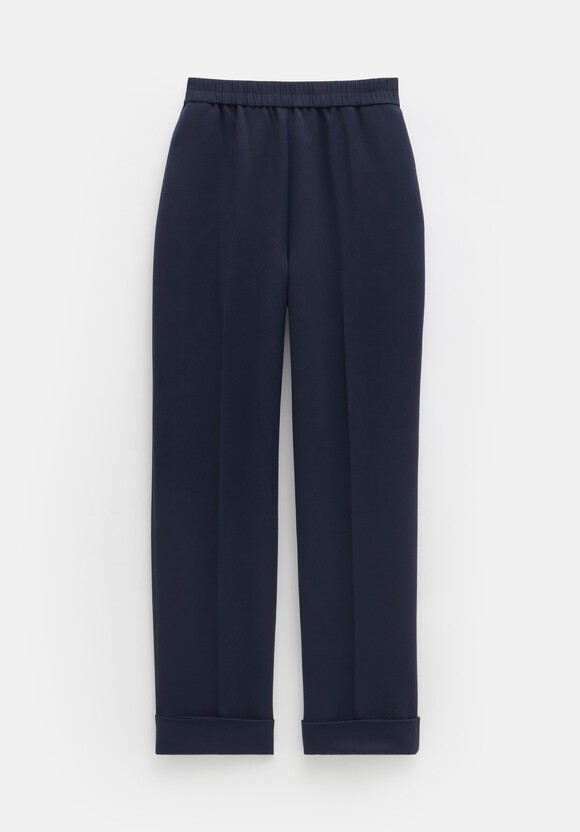 Slim Pull On Suit Trousers