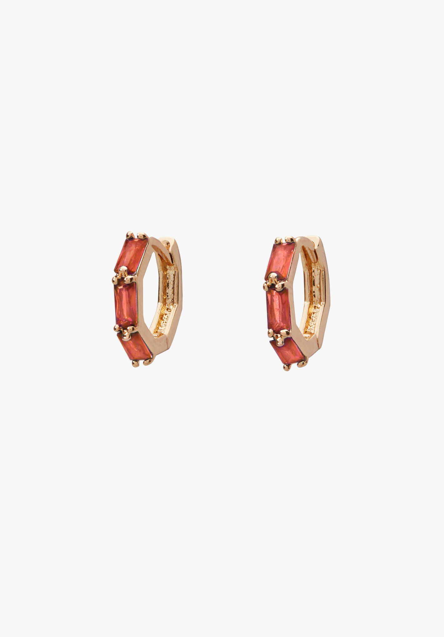 Birthstone huggie earrings deals