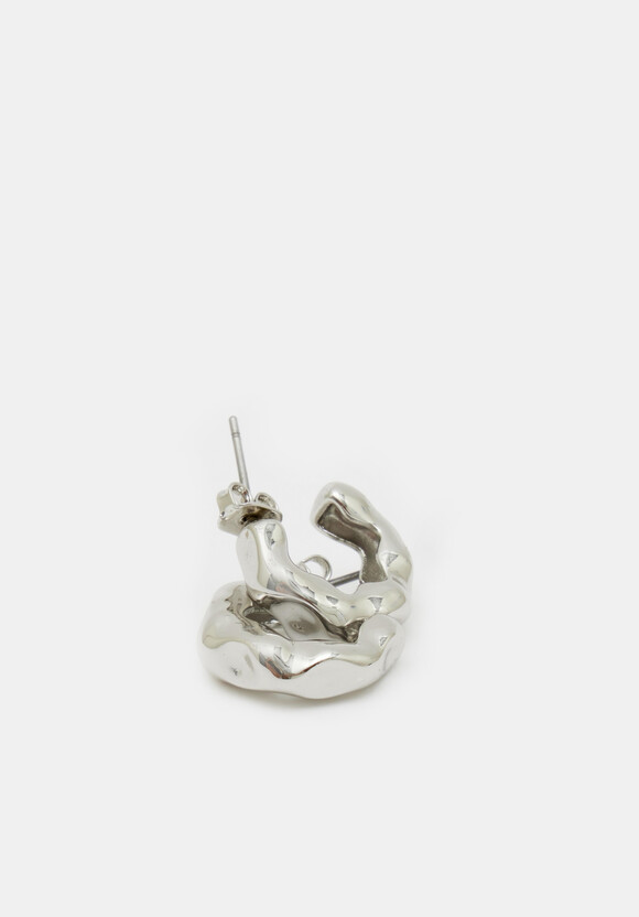 Wave Huggie Hoop Earrings