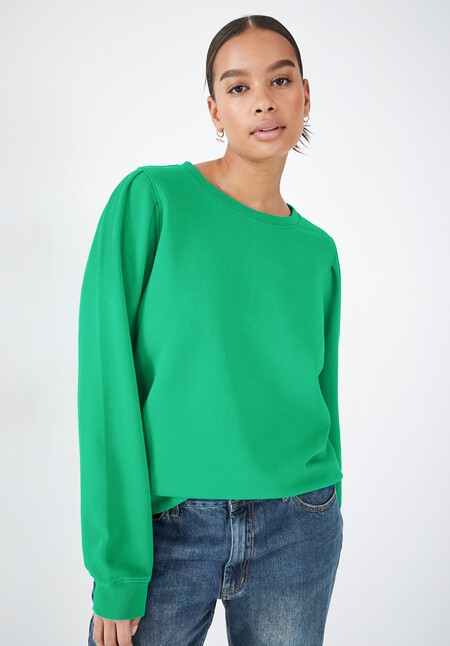Minerva Pleat Sleeve Sweatshirt