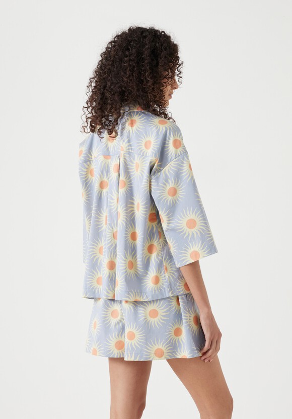 Cotton Sateen Short Pyjamas Set