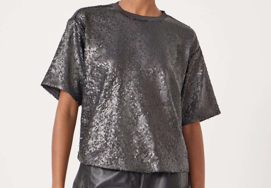 Holly Matte Sequin T-Shirt