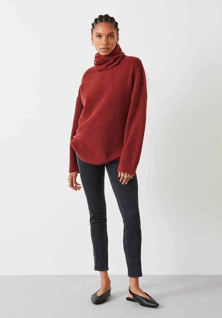 Meryl Roll Neck Wool Blend Jumper