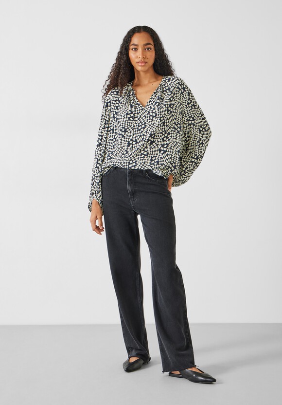 Hartley Gathered Sleeve Printed Top