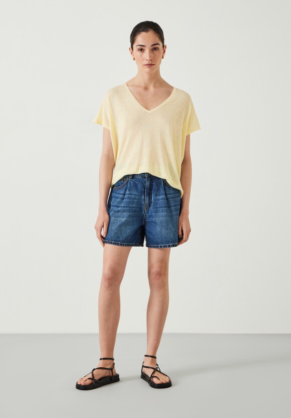 Emmerline Linen Blend Knitted Top
