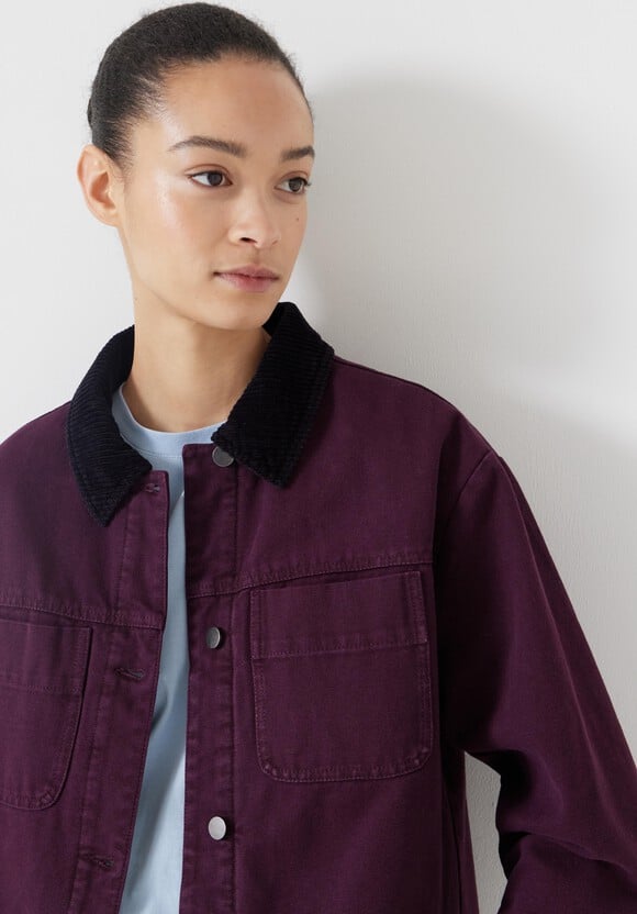 Cord Collar Barn Jacket