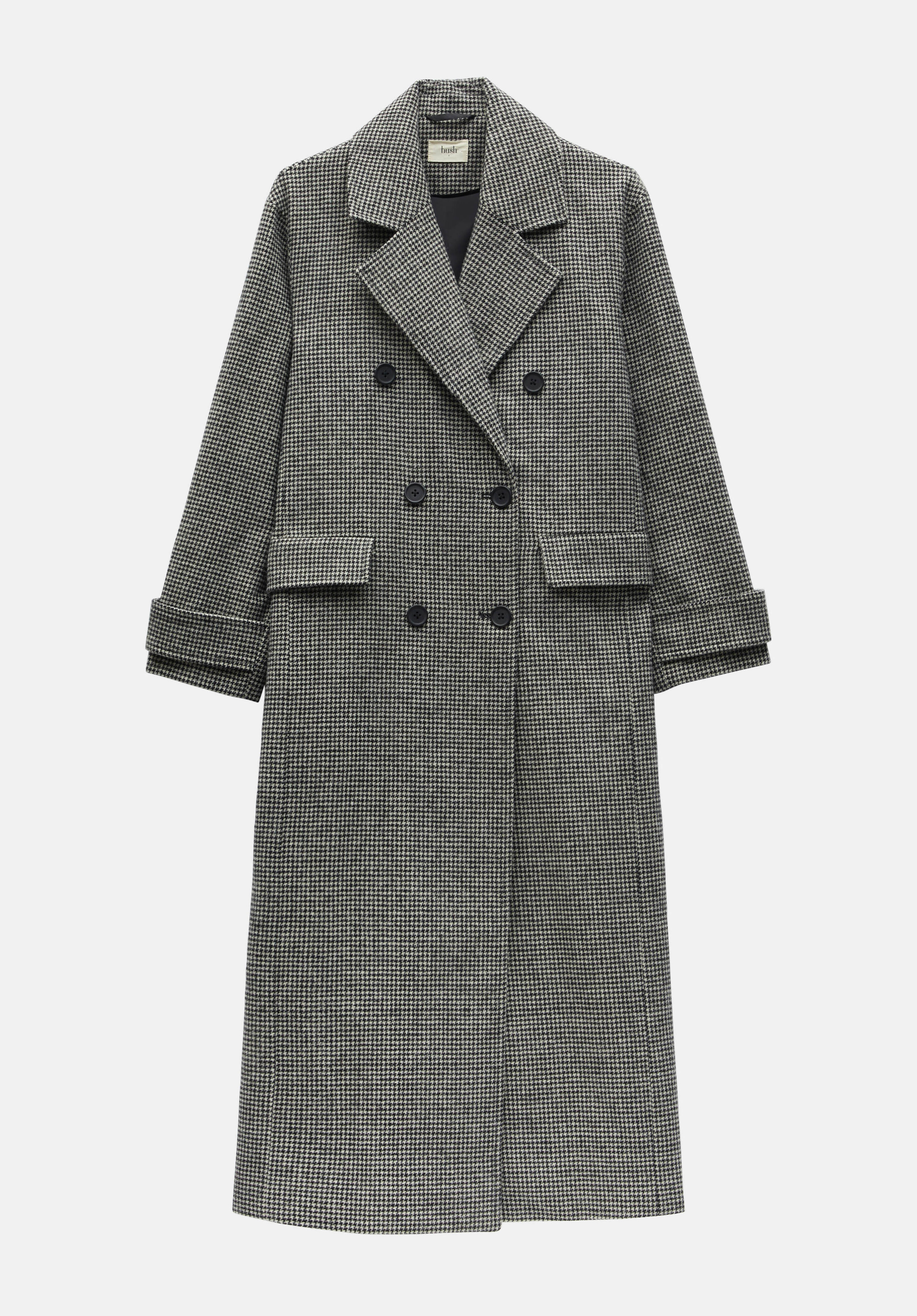 Double breasted wool blend coat hotsell