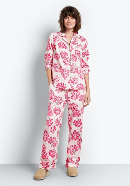Hydrangea Piped Cotton Pyjamas