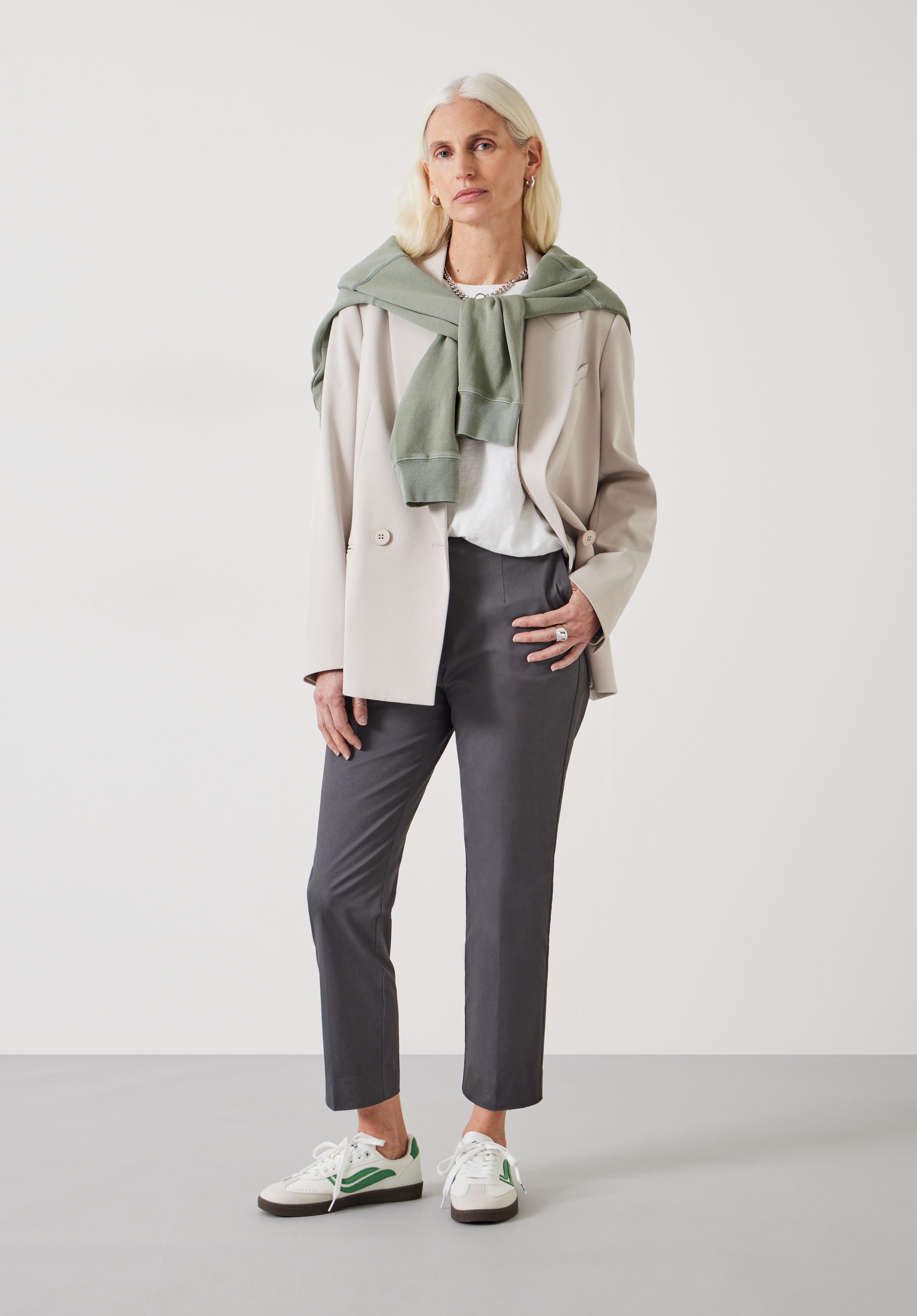 Charcoal cigarette trousers discount