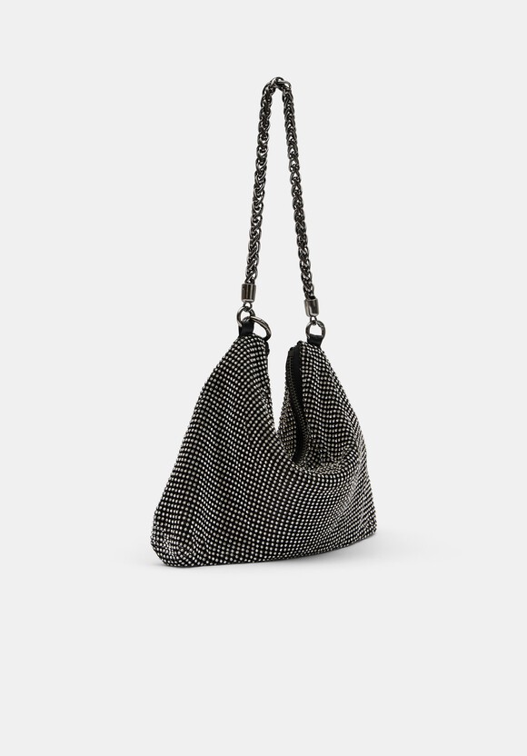 Alma Gem Mesh Bag | Black | hush